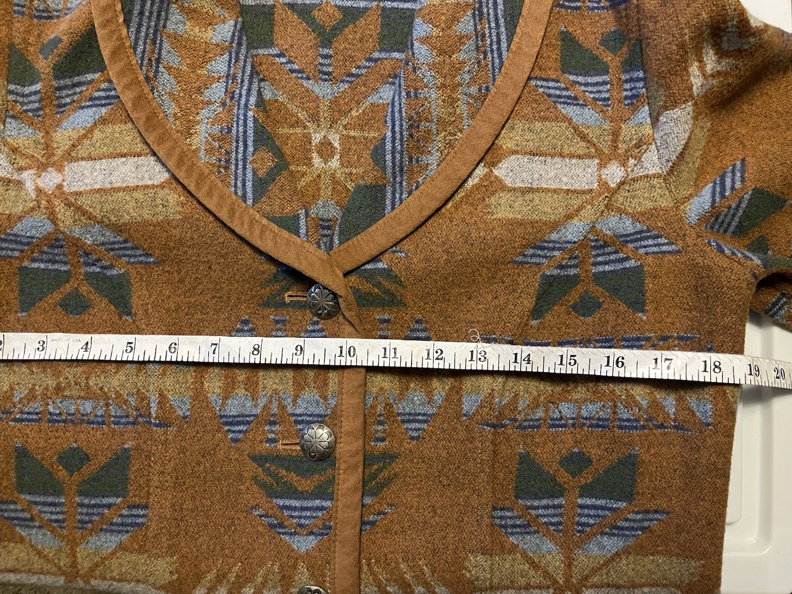 Pendleton Virgin Wool Jacket Aztec Southwestern B… - image 10