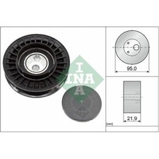 1x Spannrolle, Keilrippenriemen Schaeffler INA 531 0963 10 passend für BMW