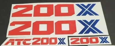 #ad 1986 1987 HONDA ATC 200x fender frame STICKER DECALS Maier Clarke Tanks Plastics $23.40