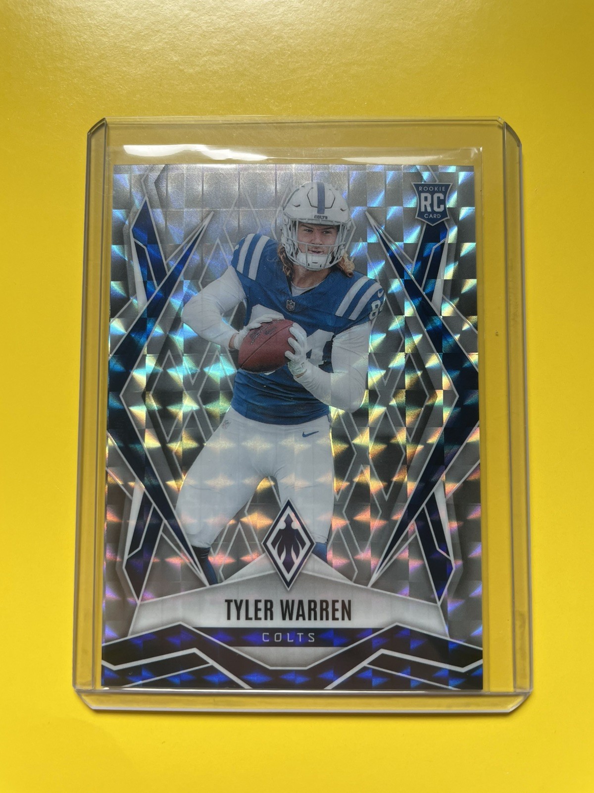 2025 Panini Phoenix - Rookies Tyler Warren #185 Ash Pyramids /85 (RC)