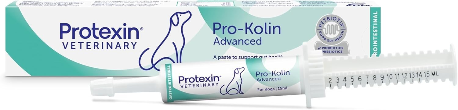 Protexin Veterinary Pro-Kolin Advanced Gut Health Paste for Dogs - 15ml Syringe