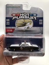 Greenlight Hot Pursuit 1977 Dodge Monaco Texas Highway Police Car New 1:64