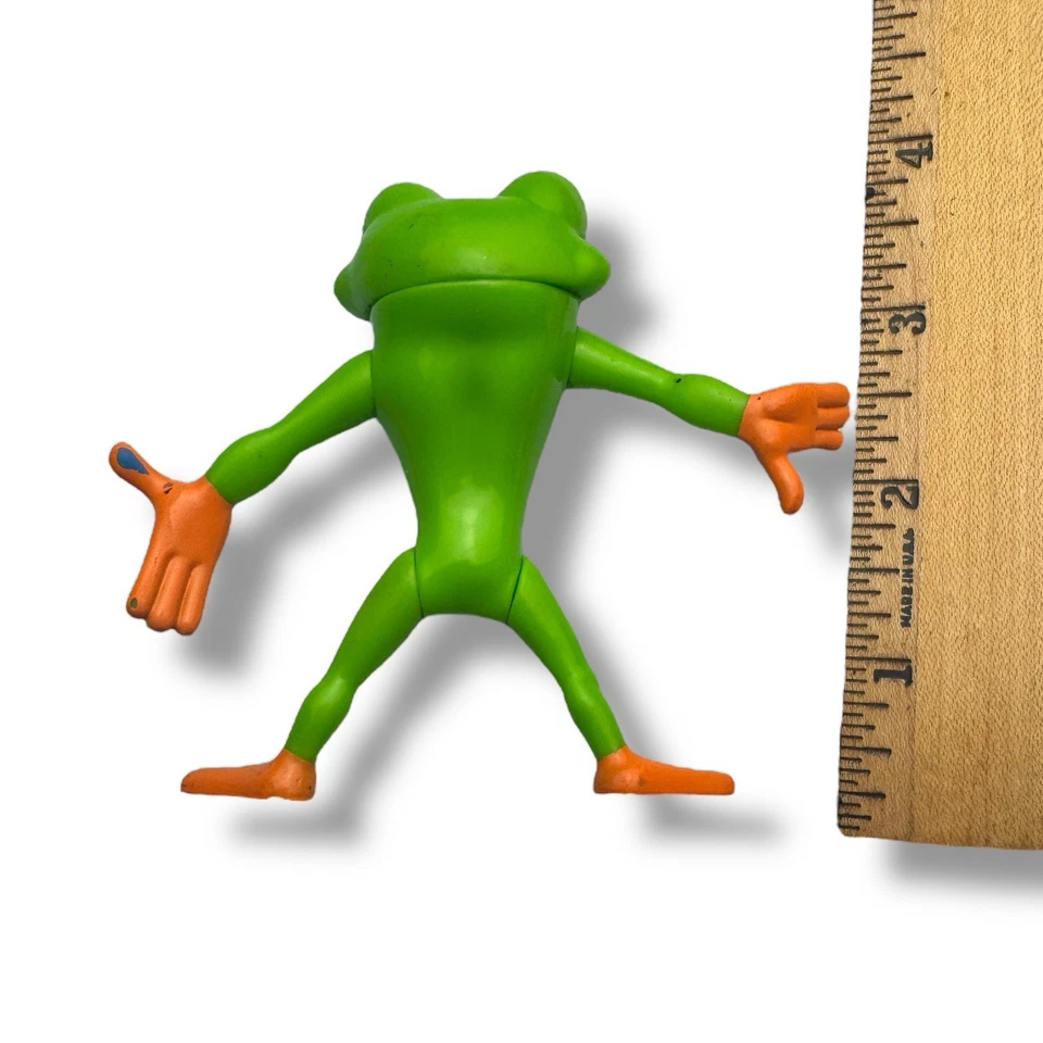 Vintage 2004 Rainforest Cafe Cha Cha Tree Frog PVC Figure Toy 3" - Image 3 of 3