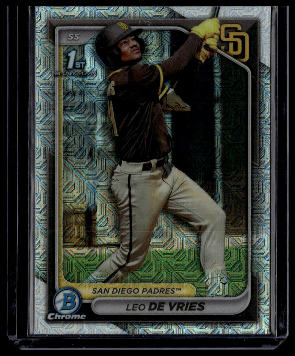 Leo De Vries 2024 Bowman Chrome 1st Mojo Refractor