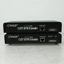 BLACK BOX  NETWORK SERVICES CAT5 KVM EXTENDER ACU1009A LOCAL AND REMOTE T4-D11