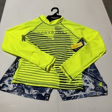 Body Glove 2 pc swim set. Rashguard and swim shorts size 12 New With Tags 50 UPF
