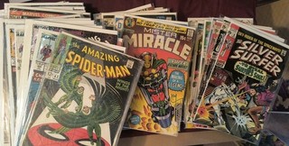 Comic Lot Silver Age Up Spider Man Avengers Batman Silver Surfer Thor 82 Comics!