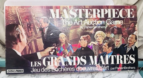 Vintage Masterpiece Art Auction Game Parker Brothers Les Grands Maîtres