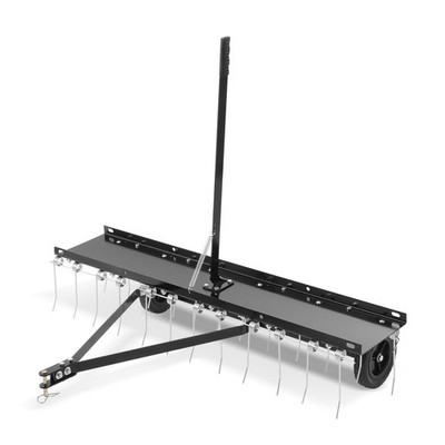 48inch Grass Dethatcher Tow Behind with 24SpringSteelTines Adjustable Handle