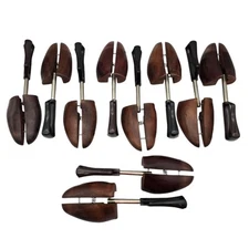 Set Of 5 Vintage Travel Tree Shoe Keepers Stretchers Rochester Shoe Wood #4