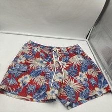 New Tommy Bahama Naples Konkan Jungle Swim Trunks Men  s L Cherry Lush 11612 NWT