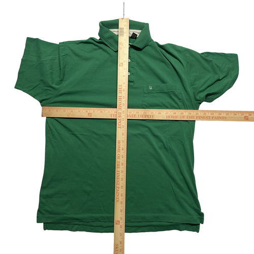 Christian Dior Polo Shirt Mens Medium Green Pocket Classic Preppy Short Sleeve - Picture 5 of 6