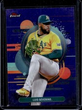 2025 Topps Finest Luis Severino Uncommon Purple Refractor #/200 Athletics