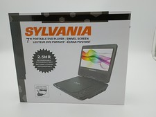 Sylvania 7  Portable DVD Player SDVD7004  Swivel Screen With Adapter