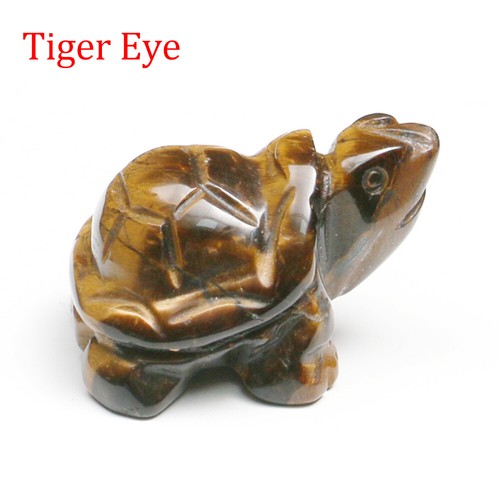1.5" Turtle Tortoise Natural Gems Crystal Carved Reiki Healing Animal Figurine - Picture 43 of 48
