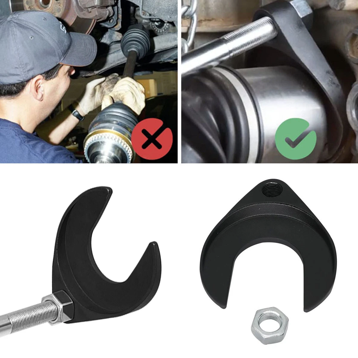 Car Front Wheel Drive CV Axle Puller CV Joint Slide Hammer Adapter