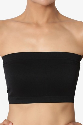 TheMogan Seamless Bandeau Bra Top Strapless Nylon/Spandex Stretch Bralette - Picture 6 of 119