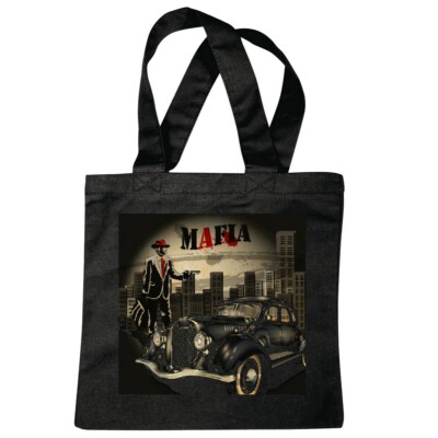 Tasche Beutel Baumwolltasche American Hot Rod Car Custom Route 66 V8 Achtzylinde