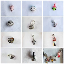 NEW Disney the Nightmare Before Christmas sterling silver charm for bracelet