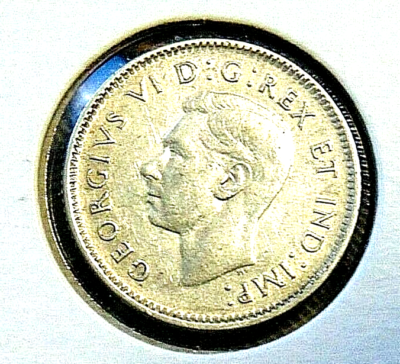 CANADA 1947 MAPLE LEAF ML ten 10 cents silver dime coin VF+ | eBay