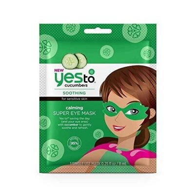Yes To Cucumbers Calming Super Eye Mask - Single Use | For Sensitive Skin |...