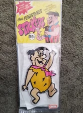 Vintage FRED Flintstones  Three Dimensional Character Sticker 6" tall  NOS