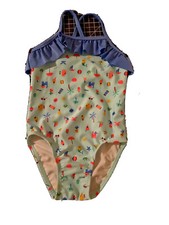 NEW Cat Jack Tropical Ruffle Green 1 Swimsuit Youth TODDLER Girls Sz 2T Kids
