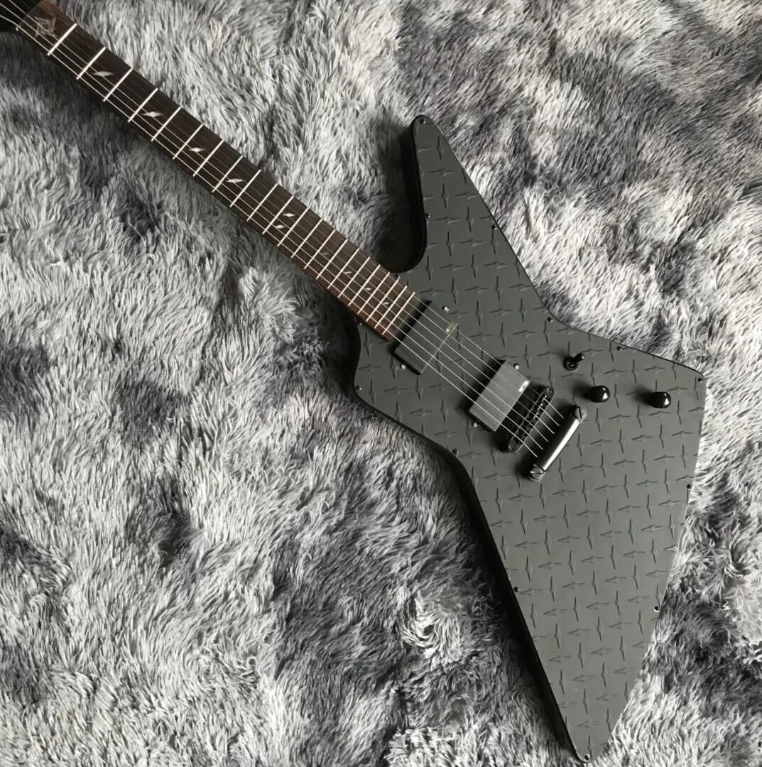 LTD JH2 James Hetfield Matte Black Diamond Plate Explorer Electric