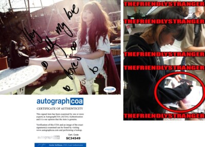 Singer FOXES signed 8x10 Photo e EXACT PROOF Louisa Rose Allen CLARITY Zedd ACOA