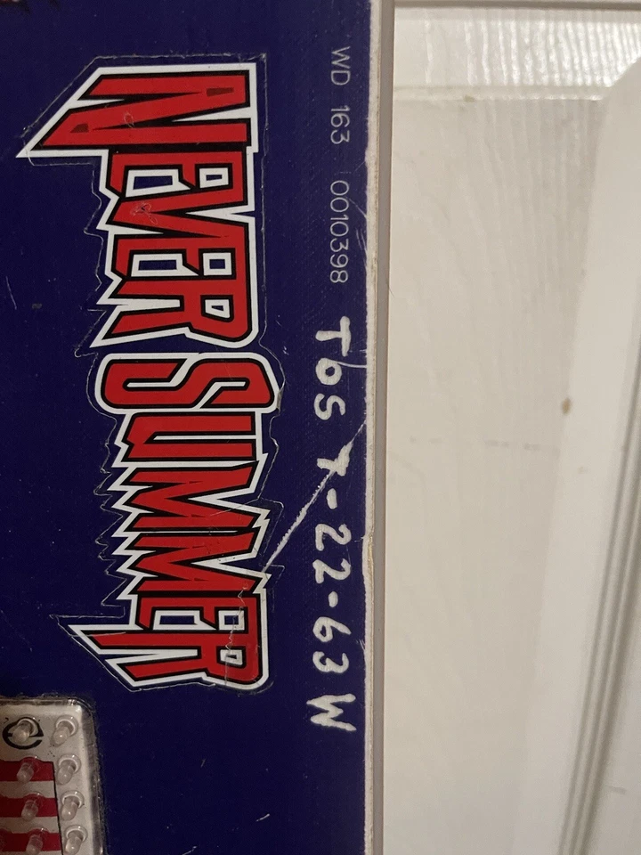 Snowboard vintage Never Summer 163 Flames Mountain Lion Cougar para hombre con fijaciones Foto 4 de 4