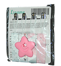 Liname Baby Teething Toy 4 Pack Pacifier Clip for Girls Infants Babies NIP