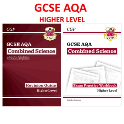 GCSE AQA Combined Science Revision Exam Practice Workbook Higher Key Stage 4 CGP