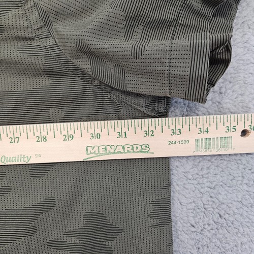 Foundry 4XL Men's Button Shirt Green Geometric Camo Print Short Sleeve - Picture 11 of 15