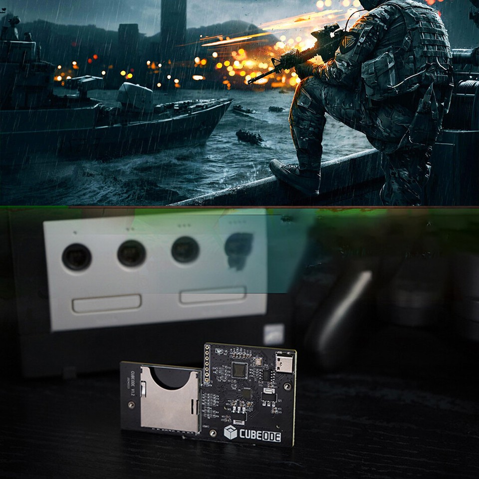 CUBEODE V1.2 Optical Drive Emulator Board Reusable for NGC GameCube