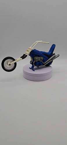 Ideal 1970s Evel Knievel Chopper Stunt Cycle Wind-up Mechanism Blue works - Video 1 of 1