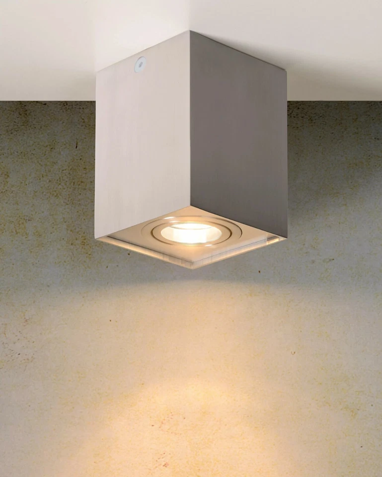 LUCIDE Decken Aufbau Spot Strahler Leuchte TUBE GU10 22953/01/12 silber IP20 - Bild 3 von 4