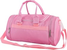 kilofly Girls Ballet Dance Duffel Crossbody Bag Pink