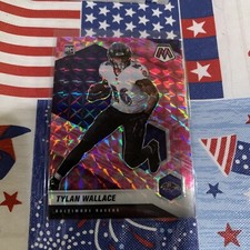 w11 2021 Panini Mosaic Tylan Wallace RC Pink Camo Mosaic #326 Ravens