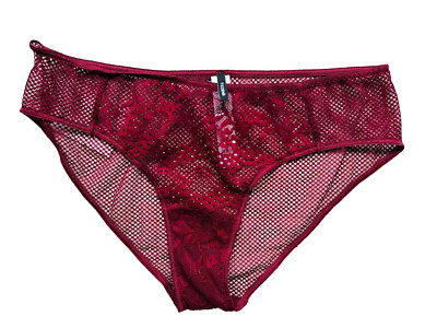 Tezenis Lace Underwear Panty Burgundy ( S )
