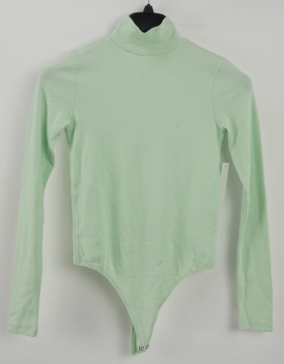 Green sales turtleneck bodysuit