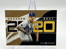 2020 Topps Decade's Next Julio Urias Los Angeles Dodgers Gold /50