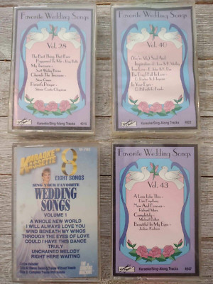 Karaoke Favorite Wedding Songs Sound Choice-The Singing Machine- Cassette Tapes
