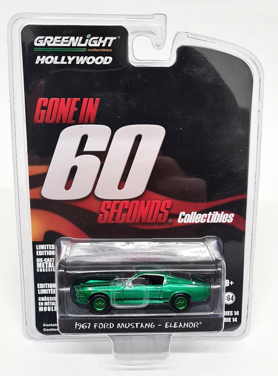 グリーンライト 1/64 1967 フォード マスタング エレノア 60セカンズ Greenlight 1/64 Eleanor Ford Mustang '67 Gone In 60 Second