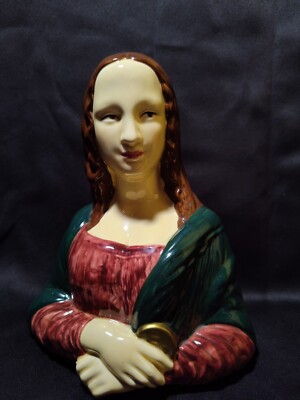 Novelty Ceramic Mona Lisa Coin Bank by Vandor