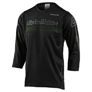 TROY LEE DESIGNS MENS GREEN BLACK RUCKUS FACTORY CAMO MTB CYCLING JERSEY LARGE