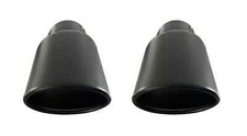 2x Endrohre Auspuff Blende schwarz für TT RS4 RS5 RS6 RS3 S3 S4 S5 S6 S8 oval