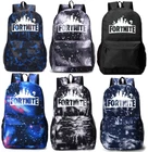 Student School Book Bag Backpack Kids Boys Teenagers Galaxy Fort Night Luminous