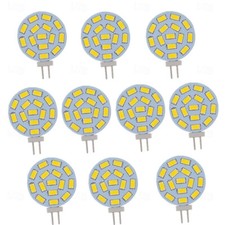 G4 15SMD LED Bulbs AC/DC 12V, 3W Landscape Light for Ceiling Recessed Puck 10Pcs