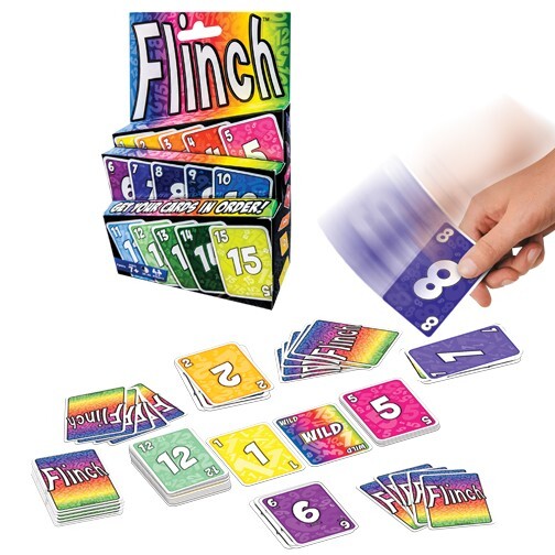 Flinch Kartenspiel - Winning Moves - Familienspieleabend - Kinder 8+ & Erwachsene