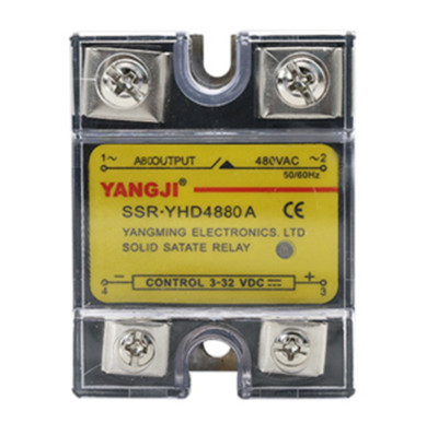 Single-phase SSR DC controlled AC DC-AC solid state relay YHD4880A 480VAC 80A